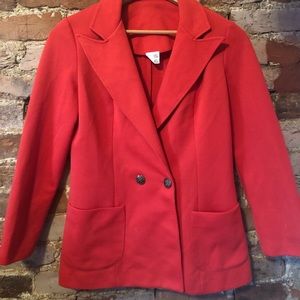 vintage red blazer